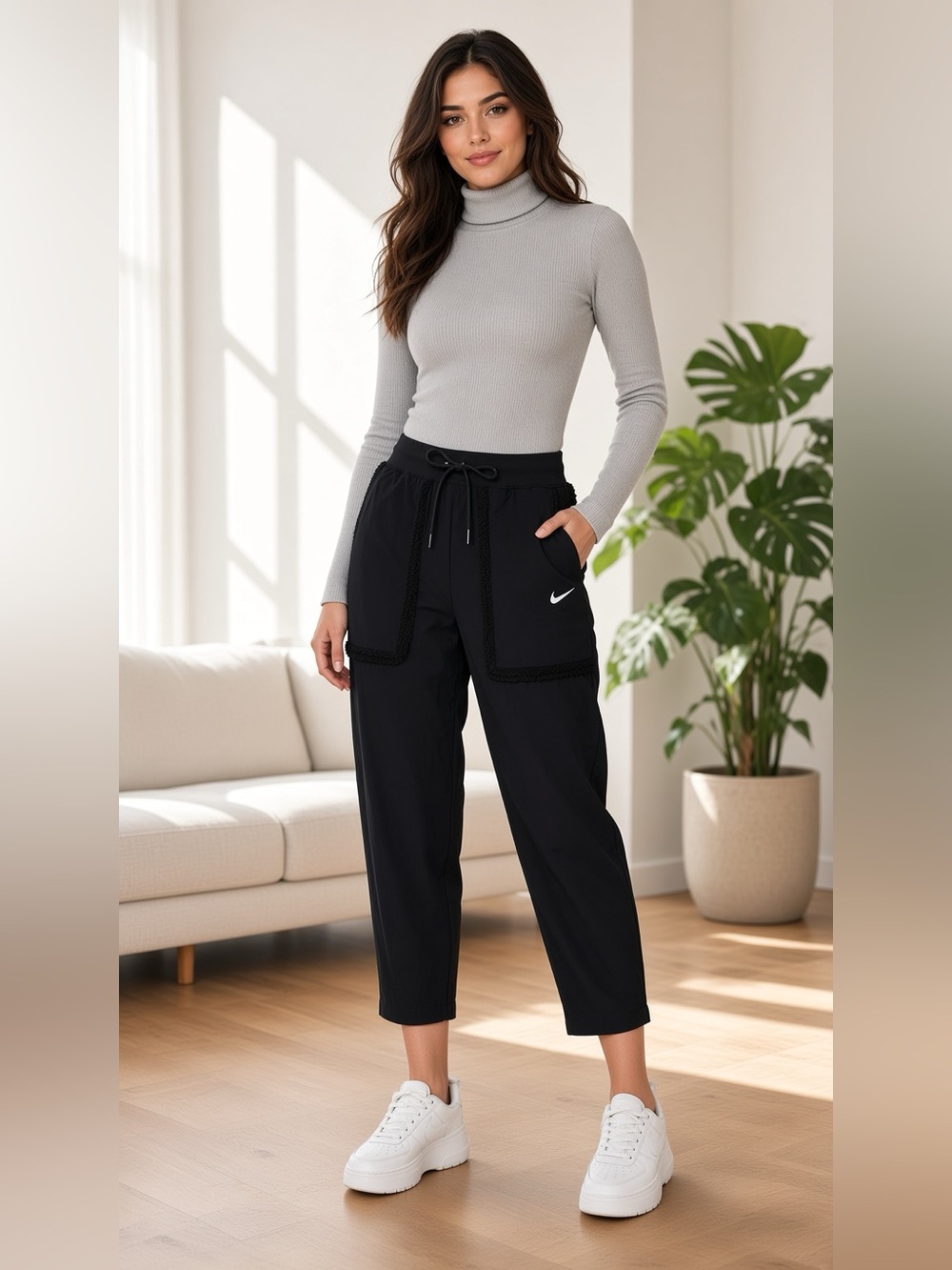 Nike Women’s Black Sherpa Pocket Joggers XSMALL🖤-NWT✨